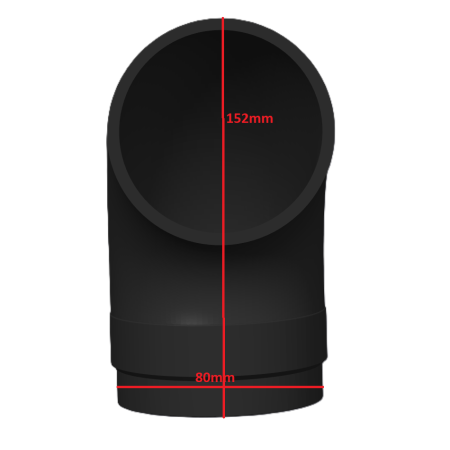 90° Bend Air Duct for Diesel Heater – Venting