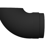 90° Bend Air Duct for Diesel Heater – Venting