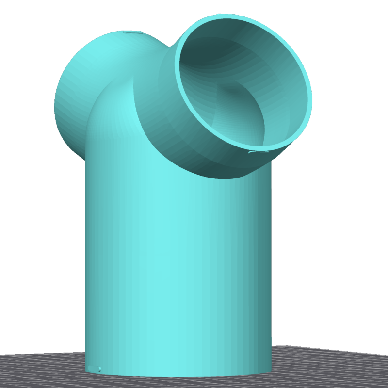 Y-pipe open divider for Diesel Heater – Exhaust Hot Air