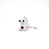 Grey Snail Keychain – Flexible Toy  Bag Charm with Big Eyes