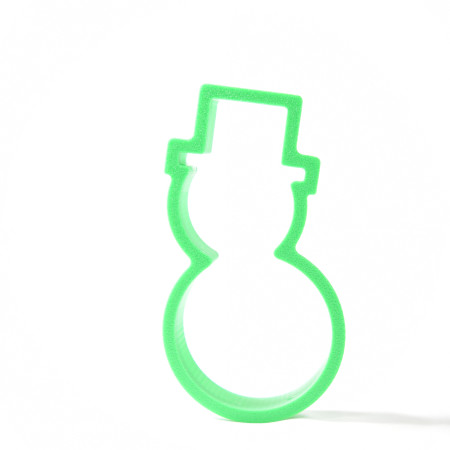 Snowman Cookie Cutter - Classic Winter Top Hat Shape