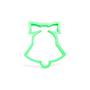 Christmas Bell Cookie Cutter with Bow  Baking Tool