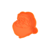 Santa Claus Face Cookie Cutter & Stamp - Two-Part Holiday Set